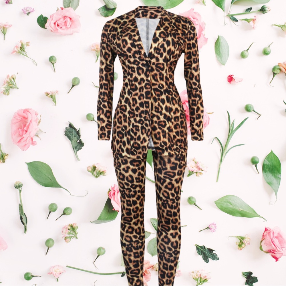 CHEETAH - Bossed Up 3 Piece Blazer Set